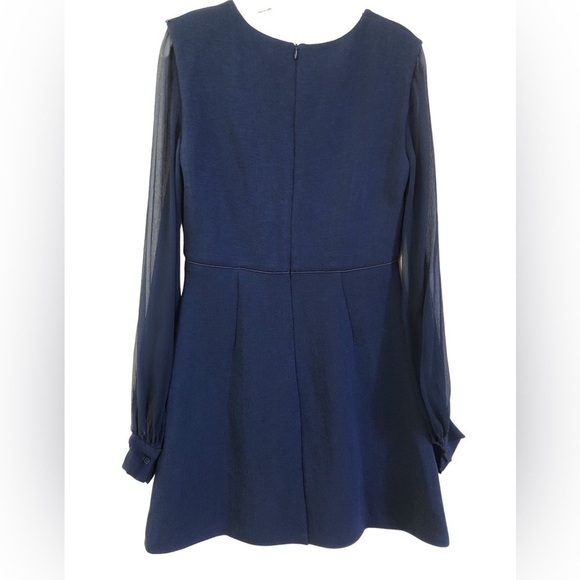 Sportmax Code Navy Blue Fit Flare Mini Dress Medium NWT - Picture 4 of 13